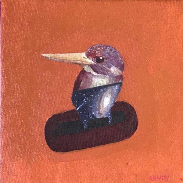 'Birda', oil on linen, 25x25 cm