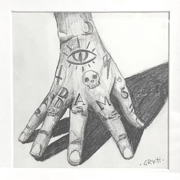 'Family', pencil on paper, 15x15 cm